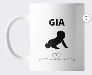 TAZA PERSONALIZADA "BEBÉ CON NOMBRE"
