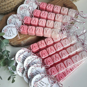 JABONES LETRAS PERSONALIZADOS