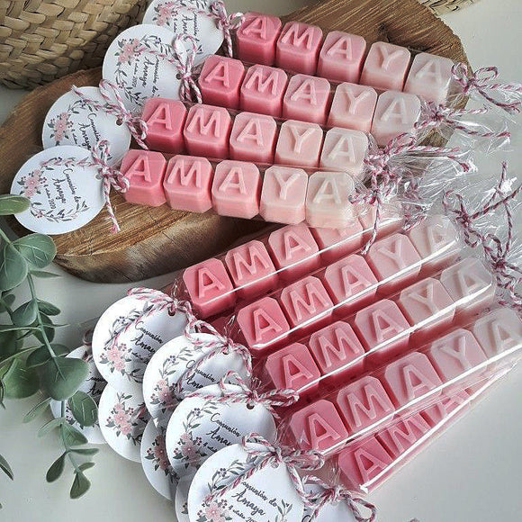 JABONES LETRAS PERSONALIZADOS