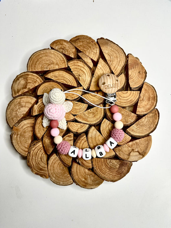 CHUPETERO PERSONALIZADO CON TORTUGA DE CROCHET