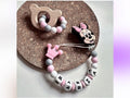Pack Mordedor de Madera y Chupetero Minnie