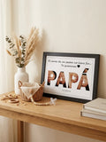 Lámina Personalizada para Papá con Ecografía | Regalo Original para Futuro Papá