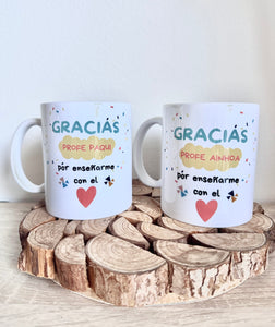 TAZA PERSONALIZADA NOMBRE PROFESORA