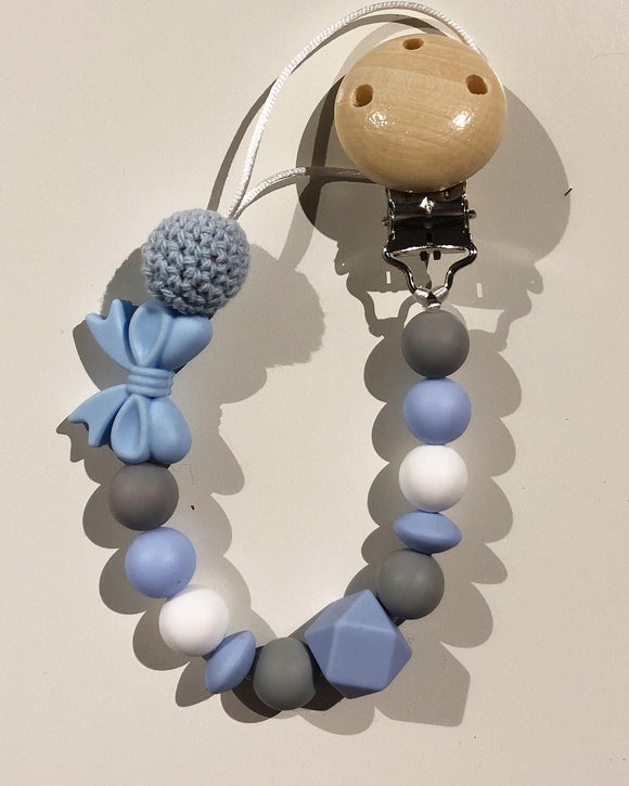 SUJETA CHUPETE TIE BLUE